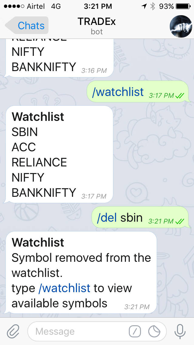 TRADEx - Best Buy Sell Signal Software txactionbot delete symbols